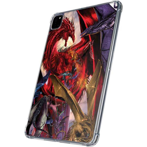 Dragon Battle by Ruth Thompson iPad Pro 11in (2024) Clear Case