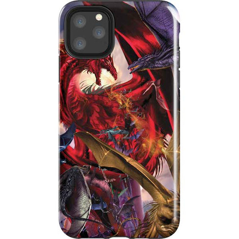 Dragon Battle by Ruth Thompson iPhone Cases