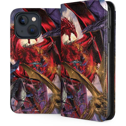 Dragon Battle by Ruth Thompson iPhone Cases