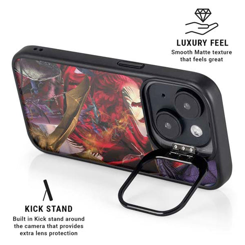 Dragon Battle by Ruth Thompson iPhone 13 Kickstand Case
