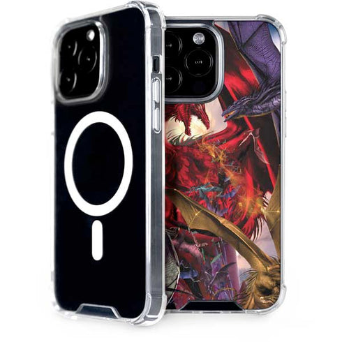Dragon Battle by Ruth Thompson iPhone Cases