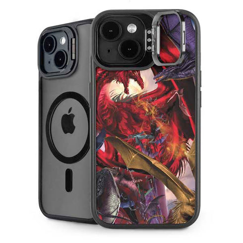 Dragon Battle by Ruth Thompson iPhone 14 Plus Kickstand Case