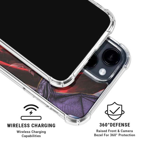 Dragon Battle by Ruth Thompson iPhone 15 Clear Case