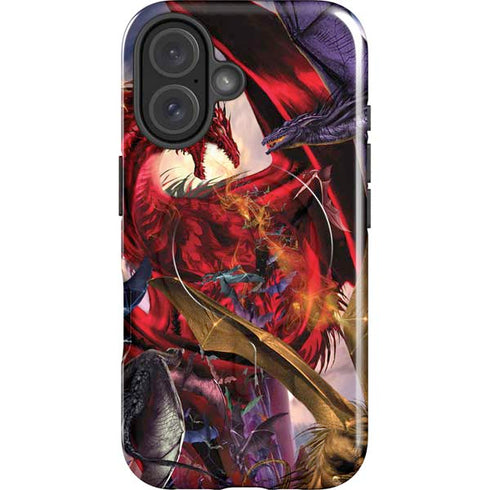 Dragon Battle by Ruth Thompson iPhone 16 Magsafe Impact Case