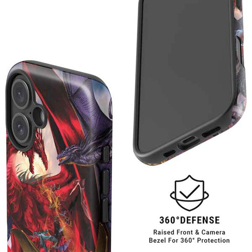 Dragon Battle by Ruth Thompson iPhone 16 Magsafe Impact Case