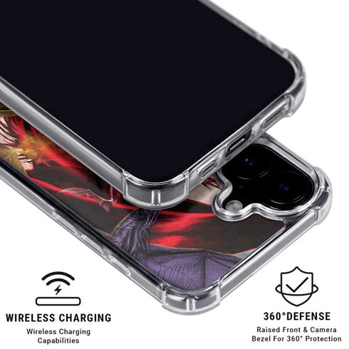 Dragon Battle by Ruth Thompson iPhone 16 Plus Clear Case
