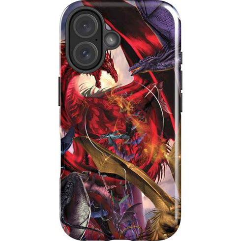 Dragon Battle by Ruth Thompson iPhone 16 Plus Magsafe Impact Case
