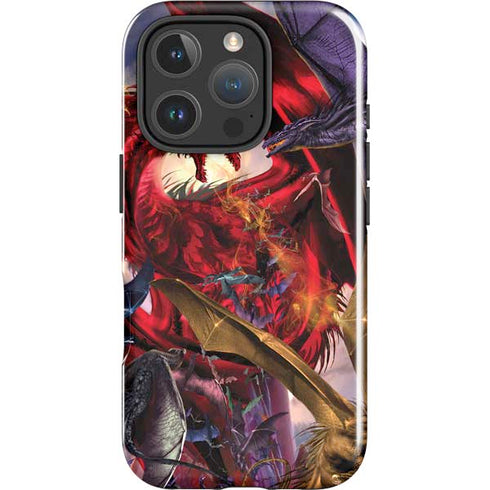 Dragon Battle by Ruth Thompson iPhone 16 Pro Impact Case