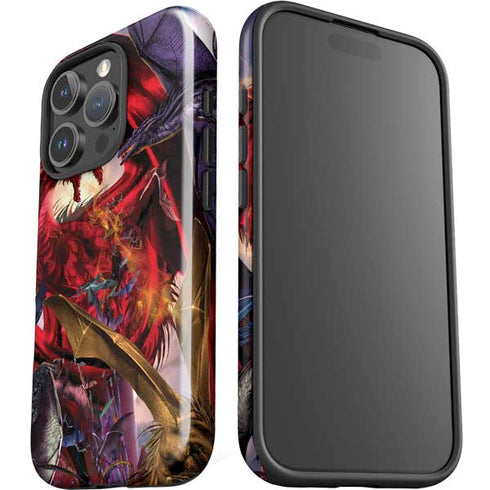 Dragon Battle by Ruth Thompson iPhone 16 Pro Impact Case
