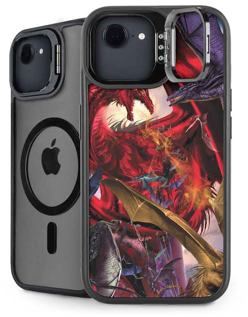 Dragon Battle by Ruth Thompson iPhone 16e Kickstand Case