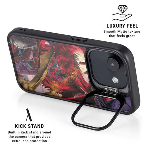 Dragon Battle by Ruth Thompson iPhone 16e Kickstand Case