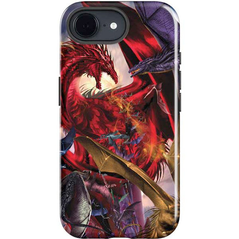 Dragon Battle by Ruth Thompson iPhone 16e Impact Case