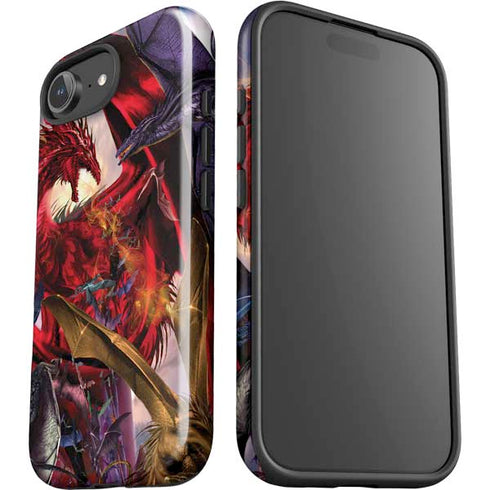 Dragon Battle by Ruth Thompson iPhone 16e Impact Case
