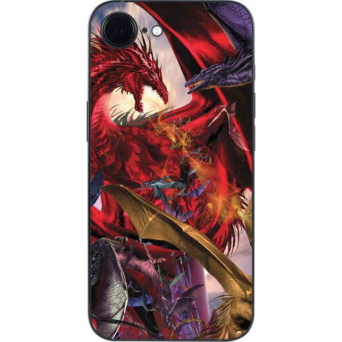 Dragon Battle by Ruth Thompson iPhone 16e Skin