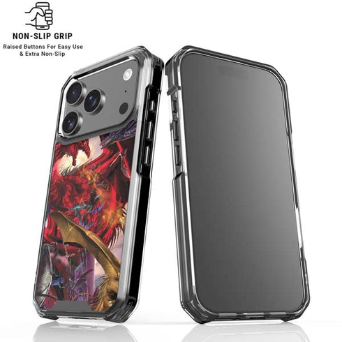 Dragon Battle by Ruth Thompson iPhone 18 Pro Clear Case