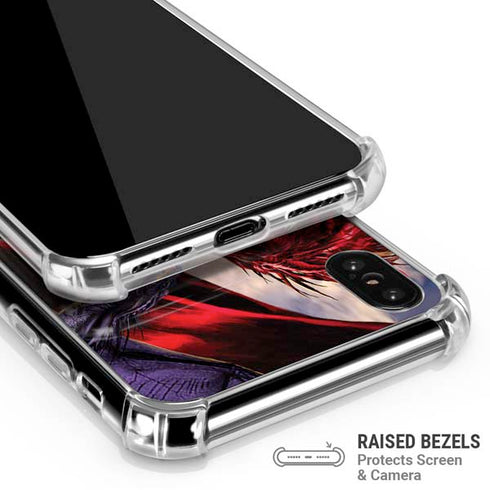 Dragon Battle by Ruth Thompson iPhone X/XS Clear Case