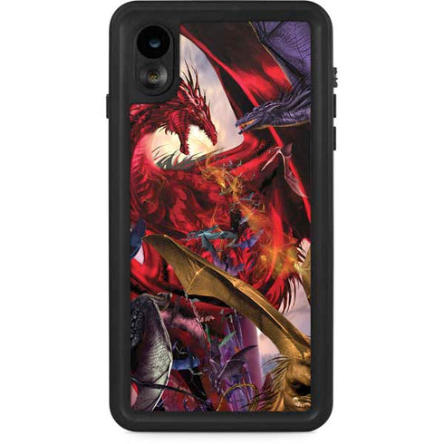 Dragon Battle by Ruth Thompson iPhone Cases