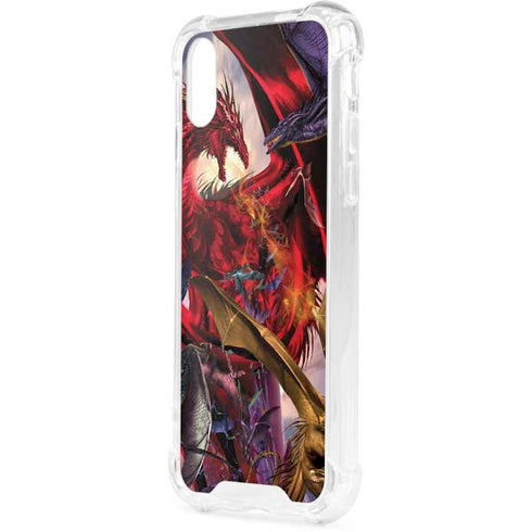 Dragon Battle by Ruth Thompson iPhone XS Clear Case