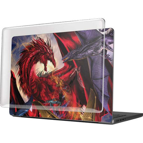 Dragon Battle by Ruth Thompson MacBook Pro 14in (2021-24) Case plus Skin