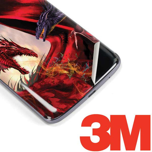 Dragon Battle by Ruth Thompson Moto E5 Plus Skin
