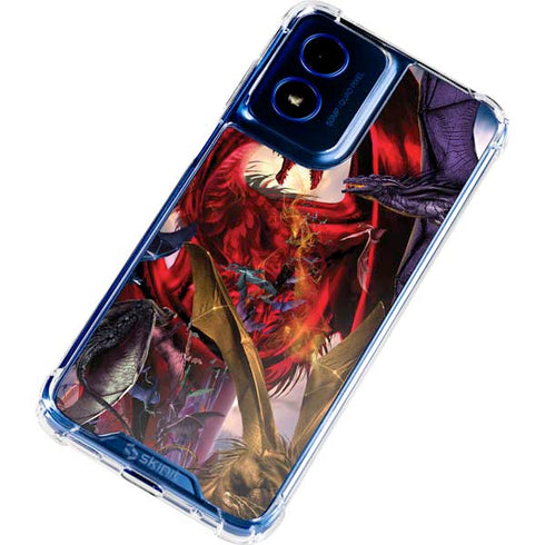 Dragon Battle by Ruth Thompson Moto G 5G (2024) Clear Case