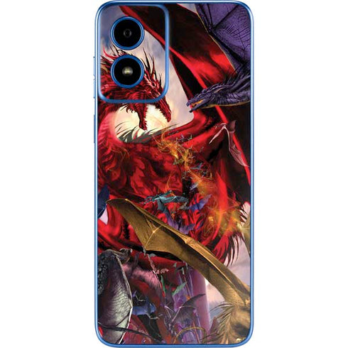 Dragon Battle by Ruth Thompson Moto G Play 4G (2024) Skin