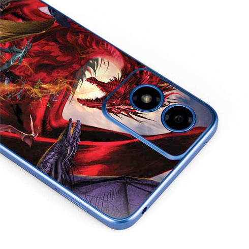 Dragon Battle by Ruth Thompson Moto G Play 4G (2024) Skin