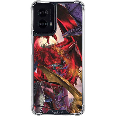 Dragon Battle by Ruth Thompson Moto G Power 5G (2024) Clear Case