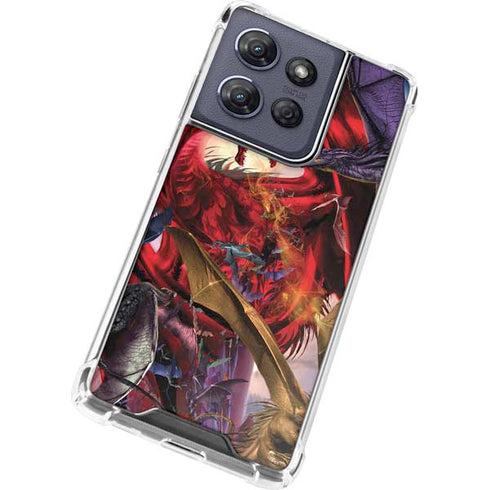 Dragon Battle by Ruth Thompson Moto G Stylus 5G (2025) Clear Case