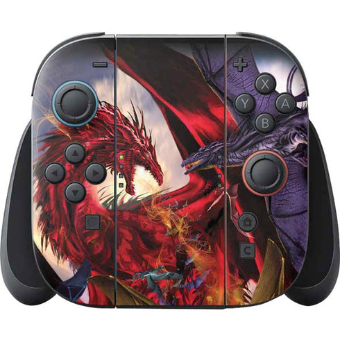 Dragon Battle by Ruth Thompson Nintendo Skins