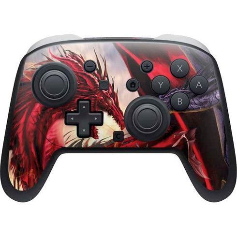 Dragon Battle by Ruth Thompson Nintendo Switch 2 (2025) Pro Controller Skin