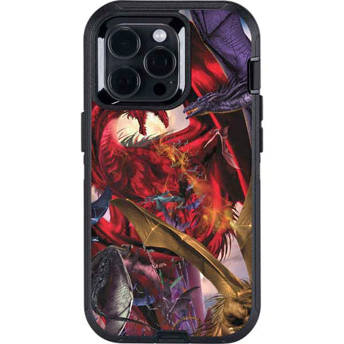Dragon Battle by Ruth Thompson Otterbox Defender iPhone Skin