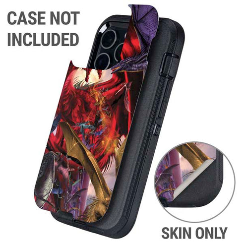 Dragon Battle by Ruth Thompson Otterbox Defender iPhone Skin