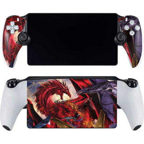 Dragon Battle by Ruth Thompson PlayStation Portal Remote Player Skin