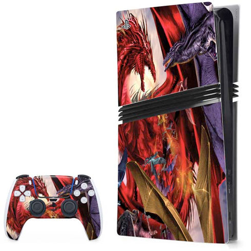 Dragon Battle by Ruth Thompson PS5 Pro Bundle Skin