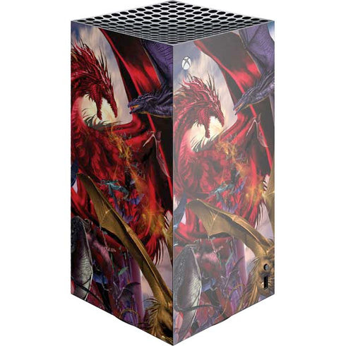 Dragon Battle by Ruth Thompson XBox Series X Digital Edition Console Skin