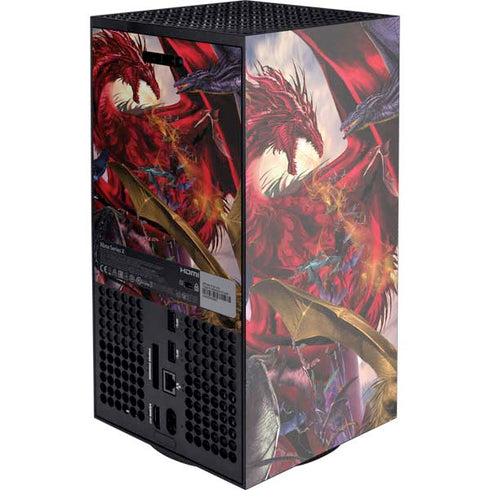 Dragon Battle by Ruth Thompson XBox Series X Digital Edition Console Skin