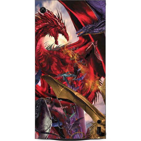 Dragon Battle by Ruth Thompson XBox Series X Digital Edition Console Skin