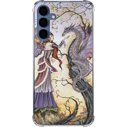Dragon Charmer Fairy by Amy Brown Galaxy A35 5G Clear Case