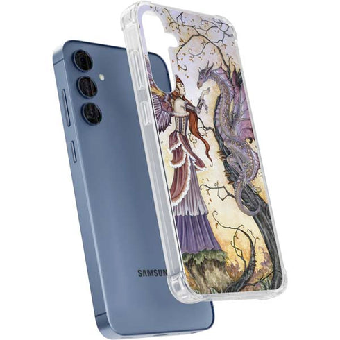 Dragon Charmer Fairy by Amy Brown Galaxy A55 5G Clear Case