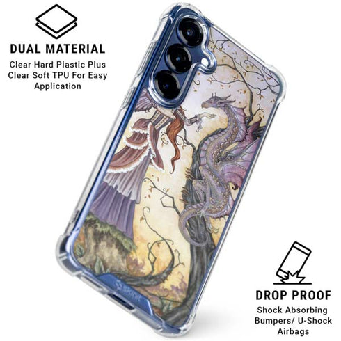 Dragon Charmer Fairy by Amy Brown Galaxy S25 Clear Case