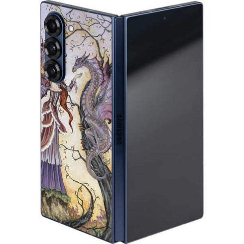 Dragon Charmer Fairy by Amy Brown Galaxy Z Fold6 Skin