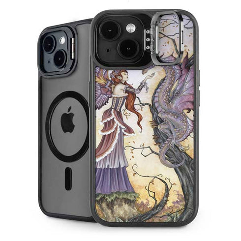 Dragon Charmer Fairy by Amy Brown iPhone 14 Plus Kickstand Case