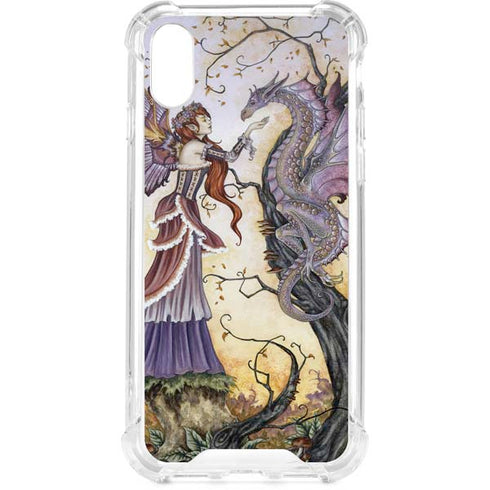 Dragon Charmer Fairy by Amy Brown iPhone XS Clear Case