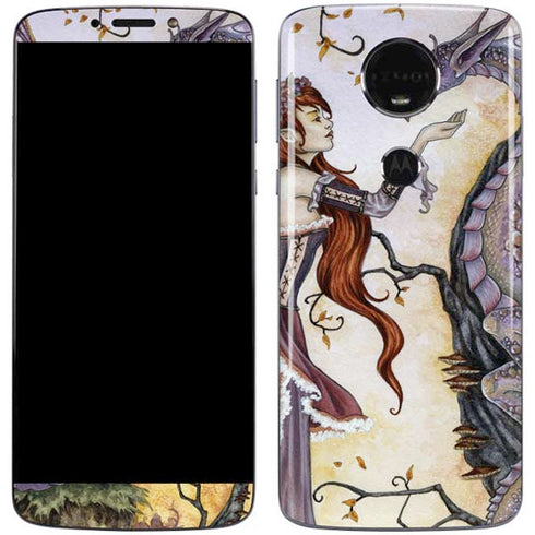 Dragon Charmer Fairy by Amy Brown Moto E5 Plus Skin