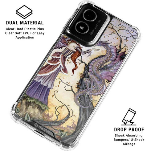 Dragon Charmer Fairy by Amy Brown Moto G Power 5G (2024) Clear Case