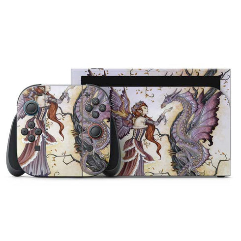 Dragon Charmer Fairy by Amy Brown Nintendo Switch 2 (2025) with Joy-Con Skin