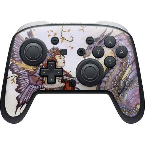 Dragon Charmer Fairy by Amy Brown Nintendo Switch 2 (2025) Pro Controller Skin
