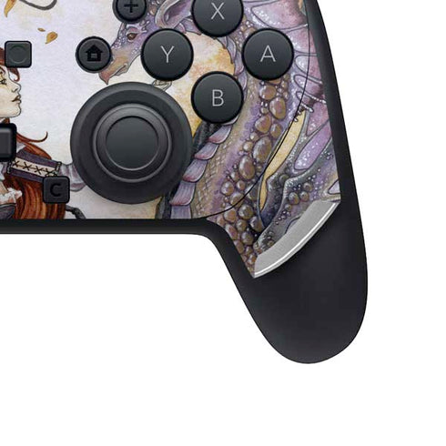 Dragon Charmer Fairy by Amy Brown Nintendo Switch 2 (2025) Pro Controller Skin