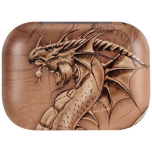 Dragon Parchment by Tom Wood Amazon Echo Buds Skin